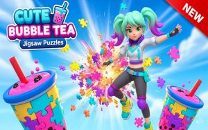 Cute Bubble Tea Jigsaw Puzzles Online Game