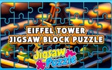 Eiffel Tower Jigsaw Block Puzzle Slider Game