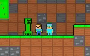 Noob and Pro Monster School Escape Online Game
