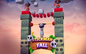 Stickman Plunger Descent Puzzle