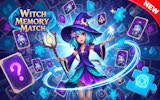 Witch Memory Match - Free Online Card Matching Puzzle Game