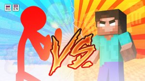 Red Stickman vs Monster School Action Game